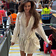 2026 Fashionable Deep V-Neck Tie-Waist Lace Ruffle Sleeve Pleated Dress MRA-41018