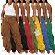 Casual Patchwork Lace Loose Wide-leg Trousers AIL-336