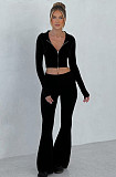 2026 Fashionable Slim Fit Short Hooded Top and Casual Pants Set RS-MND7017