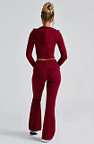 2026 Fashionable Slim Fit Short Hooded Top and Casual Pants Set RS-MND7017