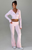 2026 Fashionable Slim Fit Short Hooded Top and Casual Pants Set RS-MND7017