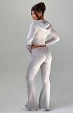 2026 Fashionable Slim Fit Short Hooded Top and Casual Pants Set RS-MND7017