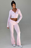 2026 Fashionable Slim Fit Short Hooded Top and Casual Pants Set RS-MND7017