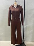 2026 Fashionable Slim Fit Short Hooded Top and Casual Pants Set RS-MND7017