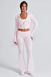 2026 Fashionable Slim Fit Short Hooded Top and Casual Pants Set RS-MND7017
