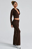 2026 Fashionable Slim Fit Short Hooded Top and Casual Pants Set RS-MND7017