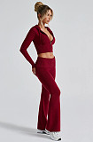 2026 Fashionable Slim Fit Short Hooded Top and Casual Pants Set RS-MND7017