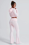 2026 Fashionable Slim Fit Short Hooded Top and Casual Pants Set RS-MND7017
