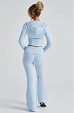 2026 Fashionable Slim Fit Short Hooded Top and Casual Pants Set RS-MND7017