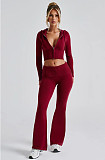 2026 Fashionable Slim Fit Short Hooded Top and Casual Pants Set RS-MND7017