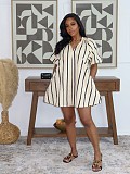 2026 Spring Girl V-neck Loose Short Dress RS-73572