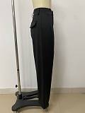 2026 Fashionable All-Season Elastic Waist Straight Leg Suit Trousers RS-2751