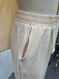 2026 Casual Loose Short-Sleeve Shirt Cardigan Trousers Set QZ-1875