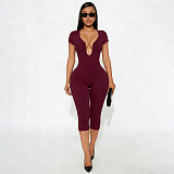 2026 Sexy Slim Fit Jumpsuit With U-Neck RS-25JP479