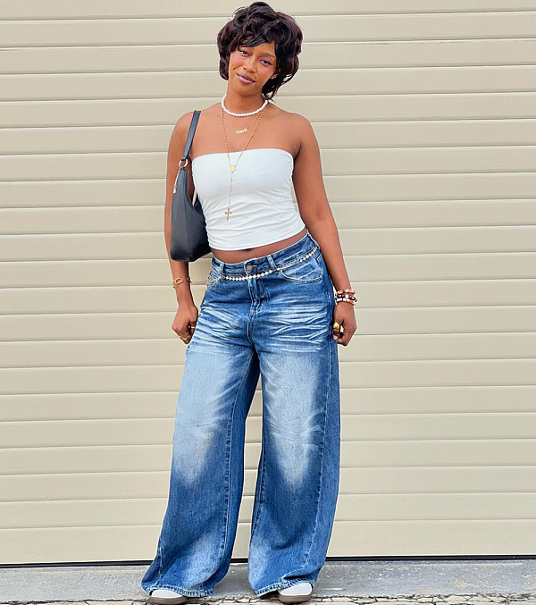 2026 Casual Monkey Washed Wide-Leg Jeans RS-60202
