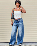 2026 Casual Monkey Washed Wide-Leg Jeans RS-60202