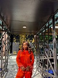2026 Fashionable Lapel Button-Down Fur Sleeve Solid Color Shirt and Trousers Set QZ-8303