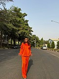 2026 Fashionable Lapel Button-Down Fur Sleeve Solid Color Shirt and Trousers Set QZ-8303