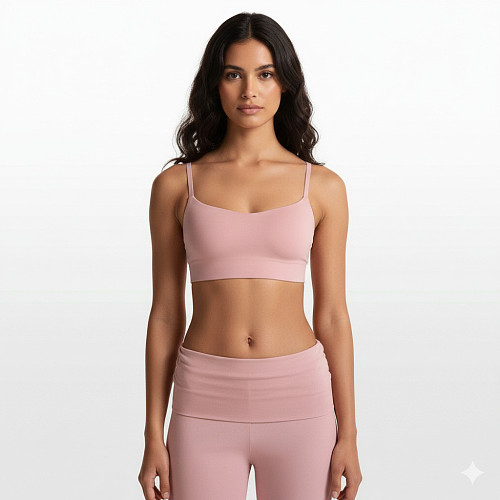New Solid Color Sports Yoga Slim Fit Short Vest Top and Pants Set XS-26L2164