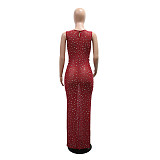 2026 Sexy Slim Fit Rhinestone Bodycon Dress CYA-902259