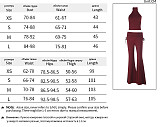 2026 New Sexy Halter Neck Backless Slimming Top and Pants Set FL-26048