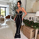 Sexy Slim Fit Sleeveless Spaghetti Strap Bubble Dress CYA-902240