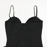 Sexy Slim Fit Sleeveless Spaghetti Strap Bubble Dress CYA-902240