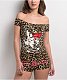 New Sexy Slim Fit Off-Shoulder Short-Sleeve Shorts Set MJL-XX350