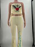Fashionable Printed Bandeau Top and Pants Two-Piece Set MJL-XX020