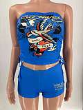 Sexy Printed Bandeau Top and Shorts Set MJL-502