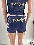 Sexy Printed Bandeau Top and Shorts Set MJL-502