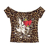 New Sexy Slim Fit Off-Shoulder Short-Sleeve Shorts Set MJL-XX350