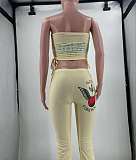 Fashionable Printed Bandeau Top and Pants Two-Piece Set MJL-XX020