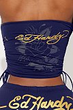 Sexy Printed Bandeau Top and Shorts Set MJL-502