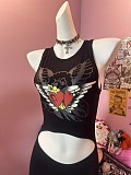 New Fashionable Slim Fit Pattern Print Navel Dress MJL-XX582