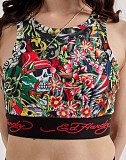 Sexy Digital Print Vest and Shorts Two-Piece Set 	MJL-XX585