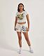 Fashionable Printed Short-Sleeve and Shorts Set MJL-XX515