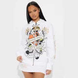 Fashionable Printed Sweatshirt and Skirt Set MJL-XX291