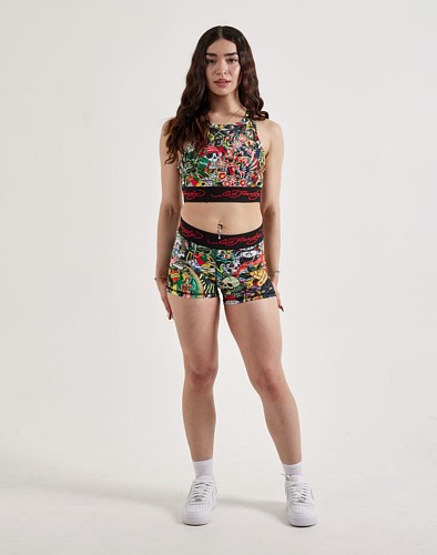 Sexy Digital Print Vest and Shorts Two-Piece Set 	MJL-XX585