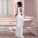 Sexy Mesh Camisole V-Neck Sequined Dress BY-7647