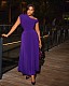 Solid Color Off-Shoulder Fitted Waist Dress QZ-1923