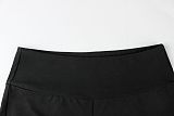 Solid Color Slim Fit Elastic Long-Sleeved Top and Base Layer Trousers Set XS-26L2141