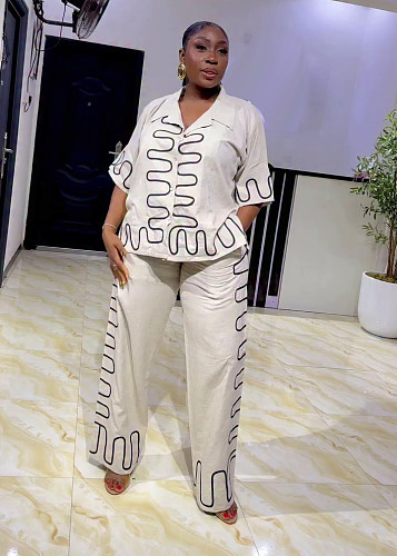 Casual Suit With Shirt and Trousers QZ-7260
