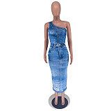 Sexy Best-Selling 3D-Printed One-Shoulder Bodycon Dress RC-3239
