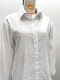 Casual Solid Color Shirt Top and Shorts Set QZ-6172