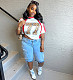 Summer New Style Washed Tassel 3D Cargo Pocket Jeans RS-50603