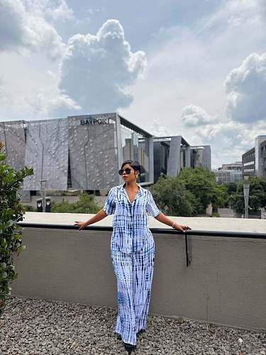 Fashionable Collar Printed Short-Sleeve Shirt and Casual Pants Two-Piece Set QZ-7822