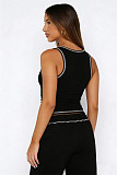 Fashionable Casual Sports Vest and Wide-Leg Pants Set SSN-211518