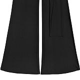 Fashionable Solid Color Elegant Halter Neck Wide Leg Jumpsuit