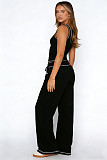 Fashionable Casual Sports Vest and Wide-Leg Pants Set SSN-211518